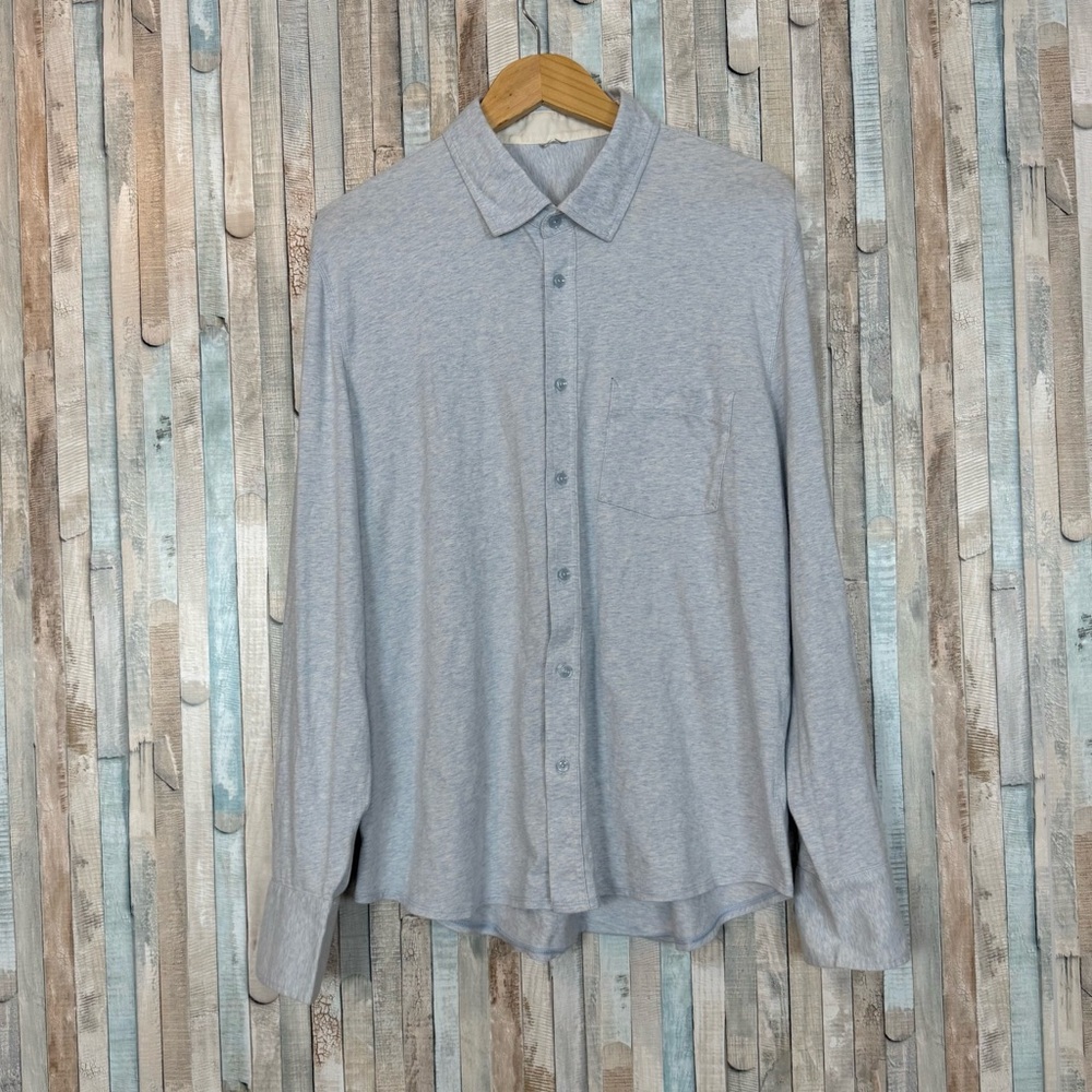 Kit + Ace XL Long Sleeve Button Up Shirt Stretch Jersey Knit Technical Career‎